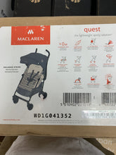 Load image into Gallery viewer, Maclaren Quest Stoller in Railwood Stripe
