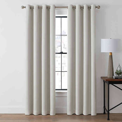 Brookstone Zadie 95 Inch Grommet 100 Blackout Window Curtain