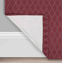 Load image into Gallery viewer, Eclipse Godfrey 2-Pack 84-Inch Rod Pocket 100% Blackout Window Curtain Panels in Berry
