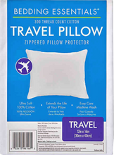 Load image into Gallery viewer, Bedding Essentials™ Cotton Travel Pillow Protector in White
